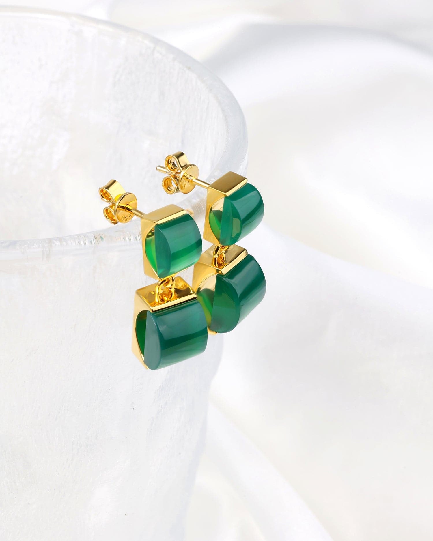 Arch Green Onxy Earrings - GEMX