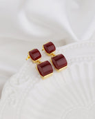 Arch Red Onxy Earrings - GEMX