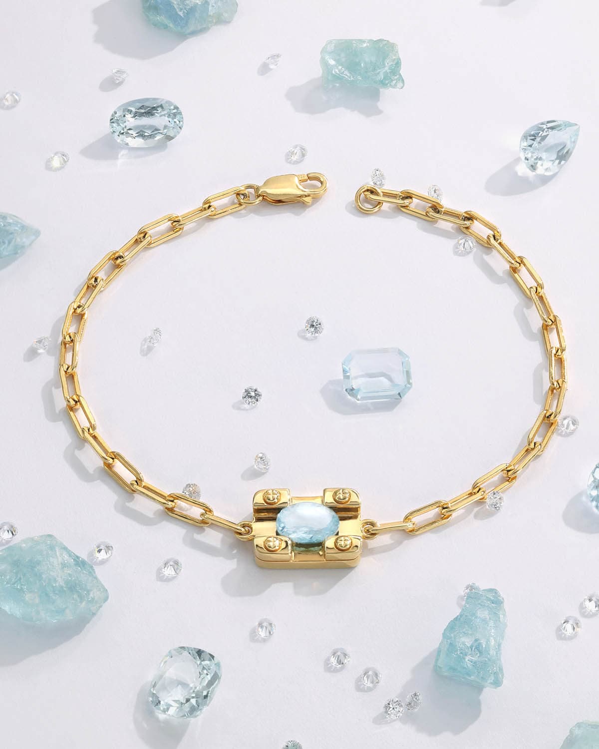 Build A Aquamarine Bracelet - GEMX